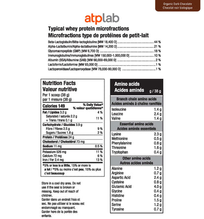 ATP Lab - Grass Fed Whey Organic Dark Chocolate