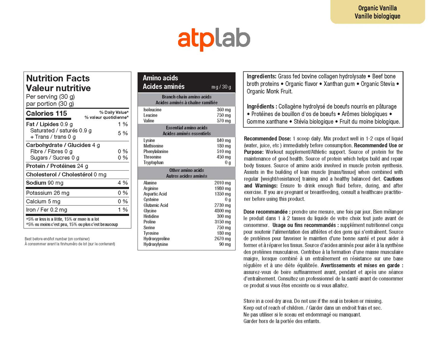 ATP Lab – Supreme Beef Protein Vanilla